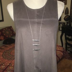 Chloe & Katie mircro-fiber swing tank olive M